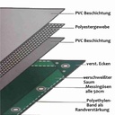 бял 650 g/m² PVC 4 x 6m (24m²) платно-0