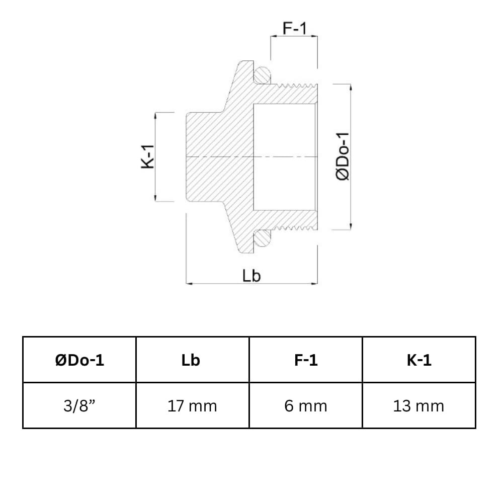 Резбова арматура месингова тапа 3/8" AG-0