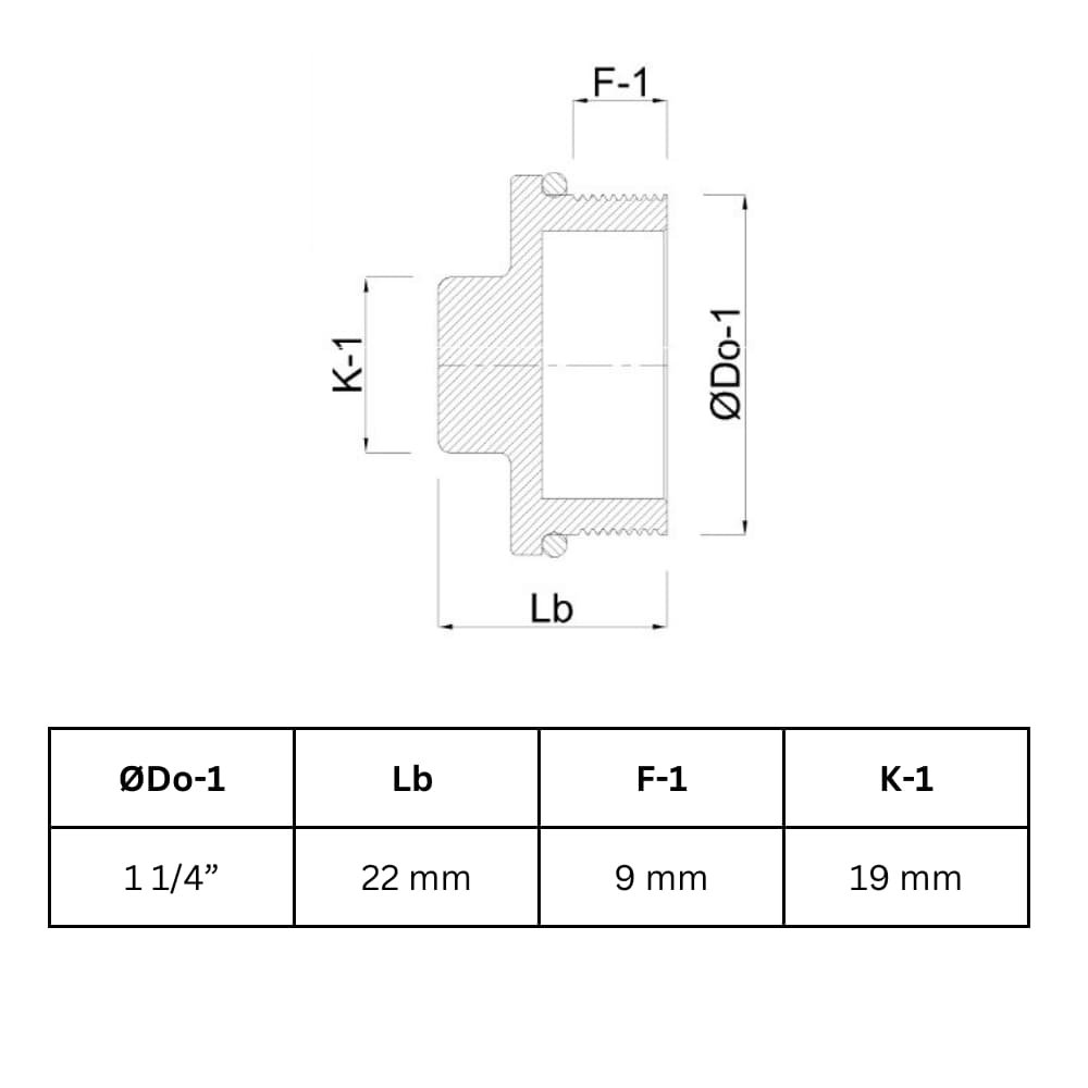 Резбова фитинга месингова тапа 1 1/4" AG-0