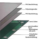 син 650 g/m² PVC 3 x 4m (12m²) брезент-1