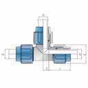 PP PE тръбна връзка Т-образна част 3 връзки 16 x 16 x 16-0