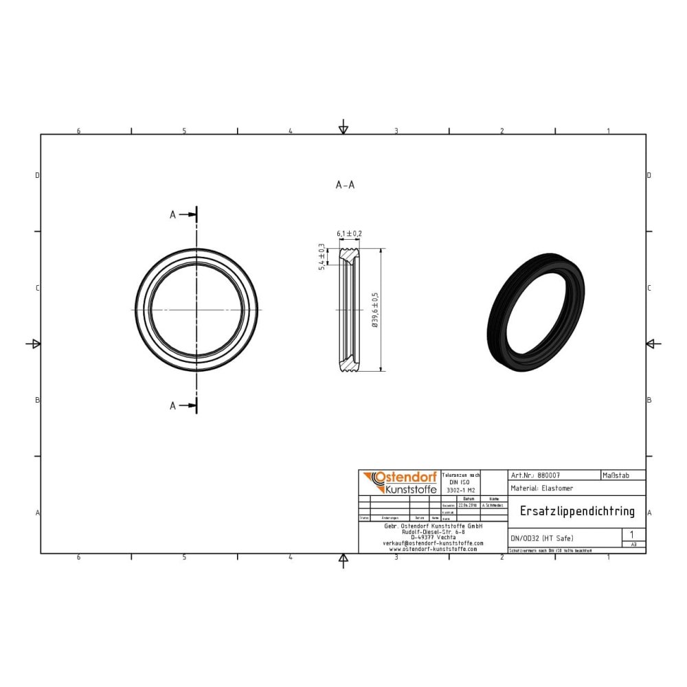 Резервно уплътнение DN/OD 32 (HT Safe)-1