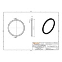 KG Резервен уплътнителен пръстен DN/OD 125 (KG PVC)-1