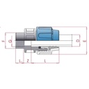 PP PE тръбна връзка съединител 25 x 1/2" IG-0