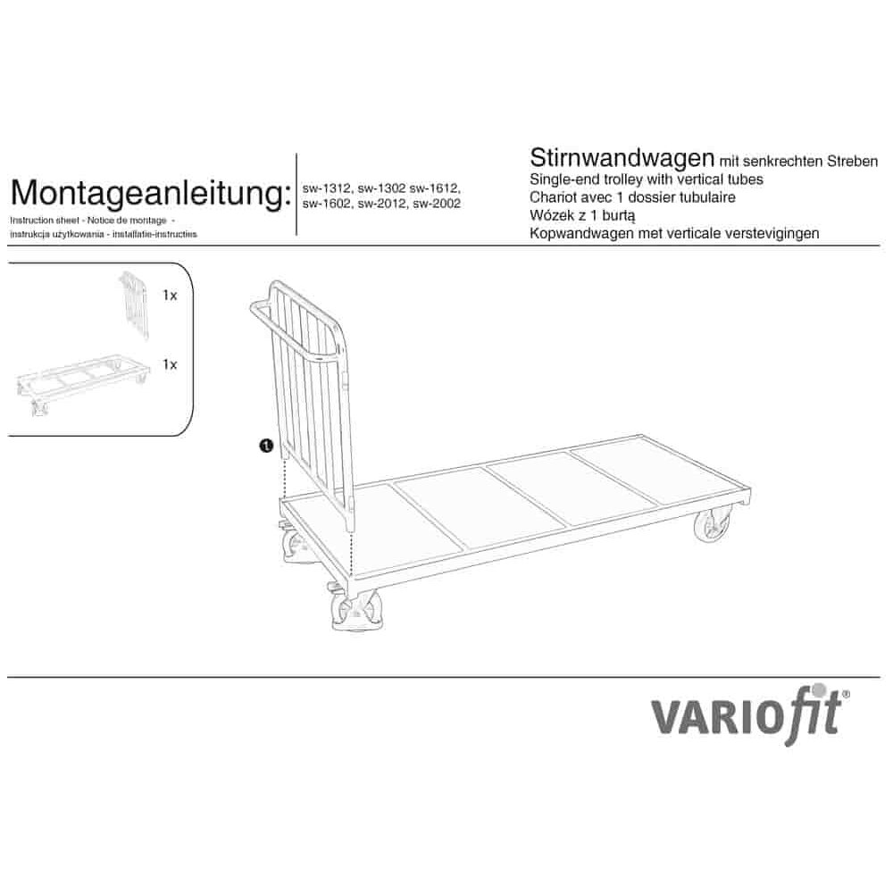 Камион с предна стена Streben 1200 кг тип M (EV)-0