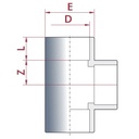 PVC-U T-Piece Socket 32 mm PN16-0