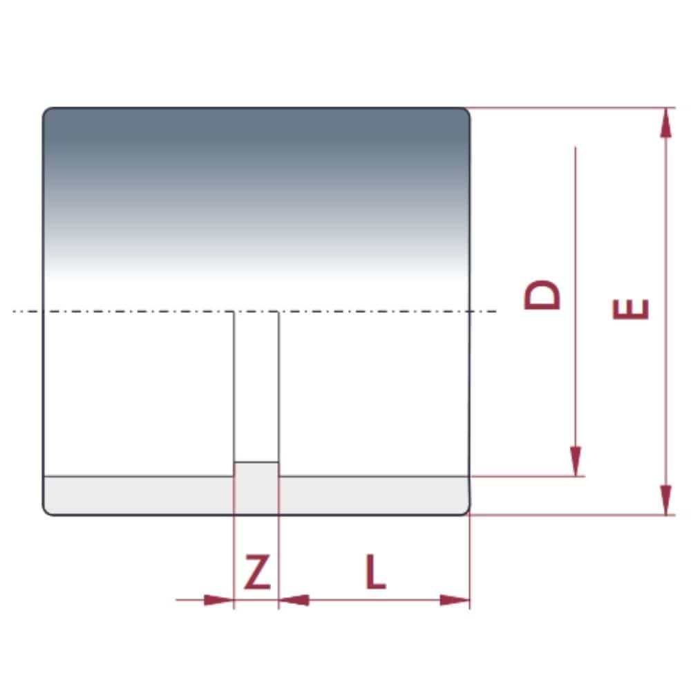 PVC-U Adhesive Socket 32 mm PN16-0