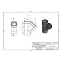 KGEA разклонение DN/OD 200/160 45 градуса-1