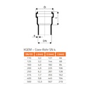 KGEA разклонение DN/OD 200/125 45 градуса-0