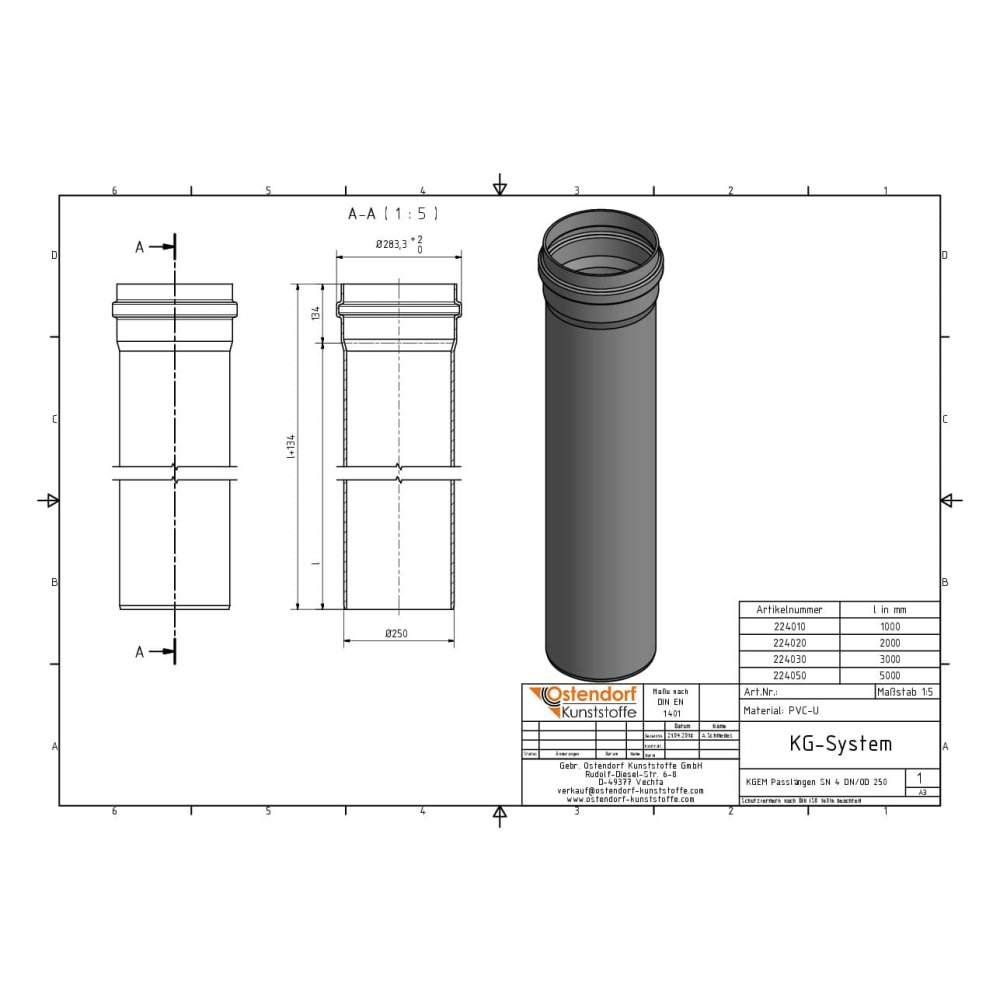 KGB коляно DN/OD 250 15 градуса-1