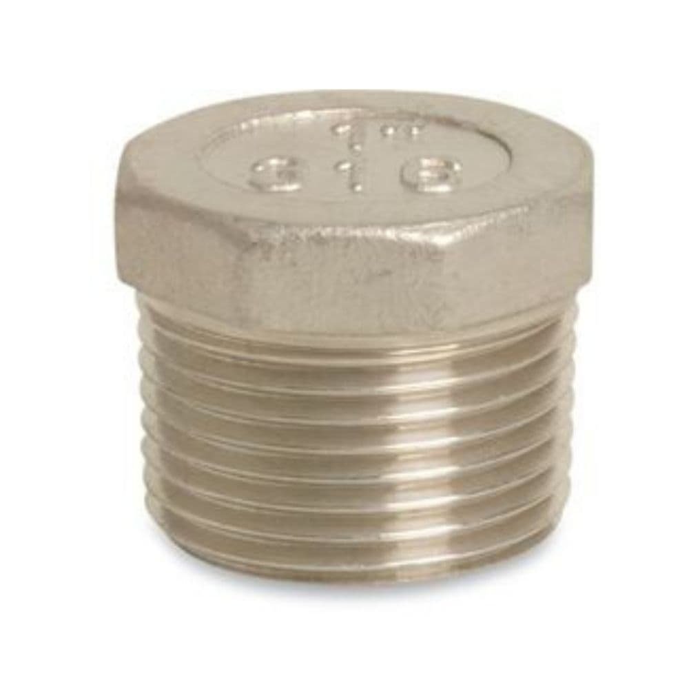 Threaded Fitting Stainless Steel Plug 1" Male 10bar