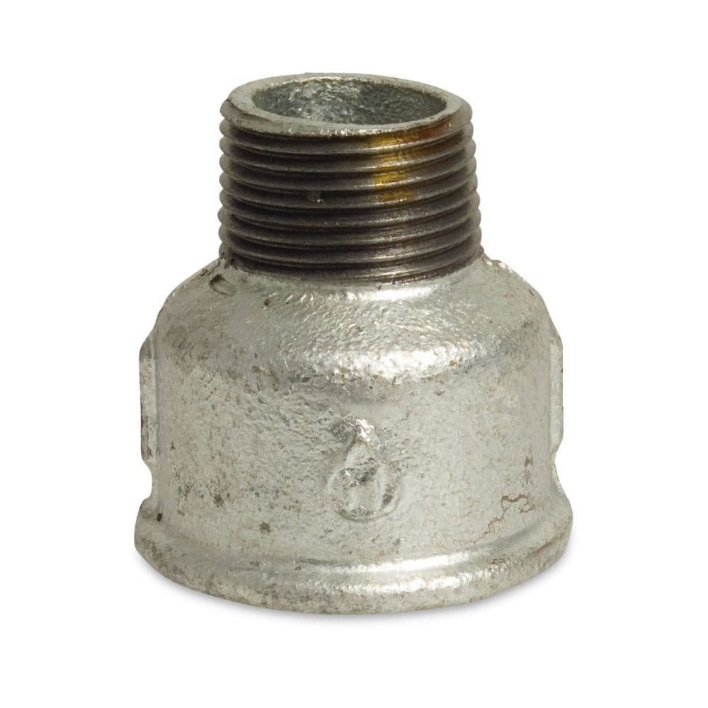 Threaded Fitting Malleable Cast Iron Reducing Coupling 1" Female Thread x 3/4" Male Thread