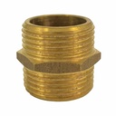 Фитинг с резба месинг двоен нипел 1/2" AG x 1/2" AG