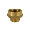 Threaded Fitting Brass Double Nipple Extended 1 1/2" M x 2" F