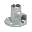 Threaded Fitting Malleable Cast Iron Wall Plate 90° 1" Female Thread x 1" Female Thread