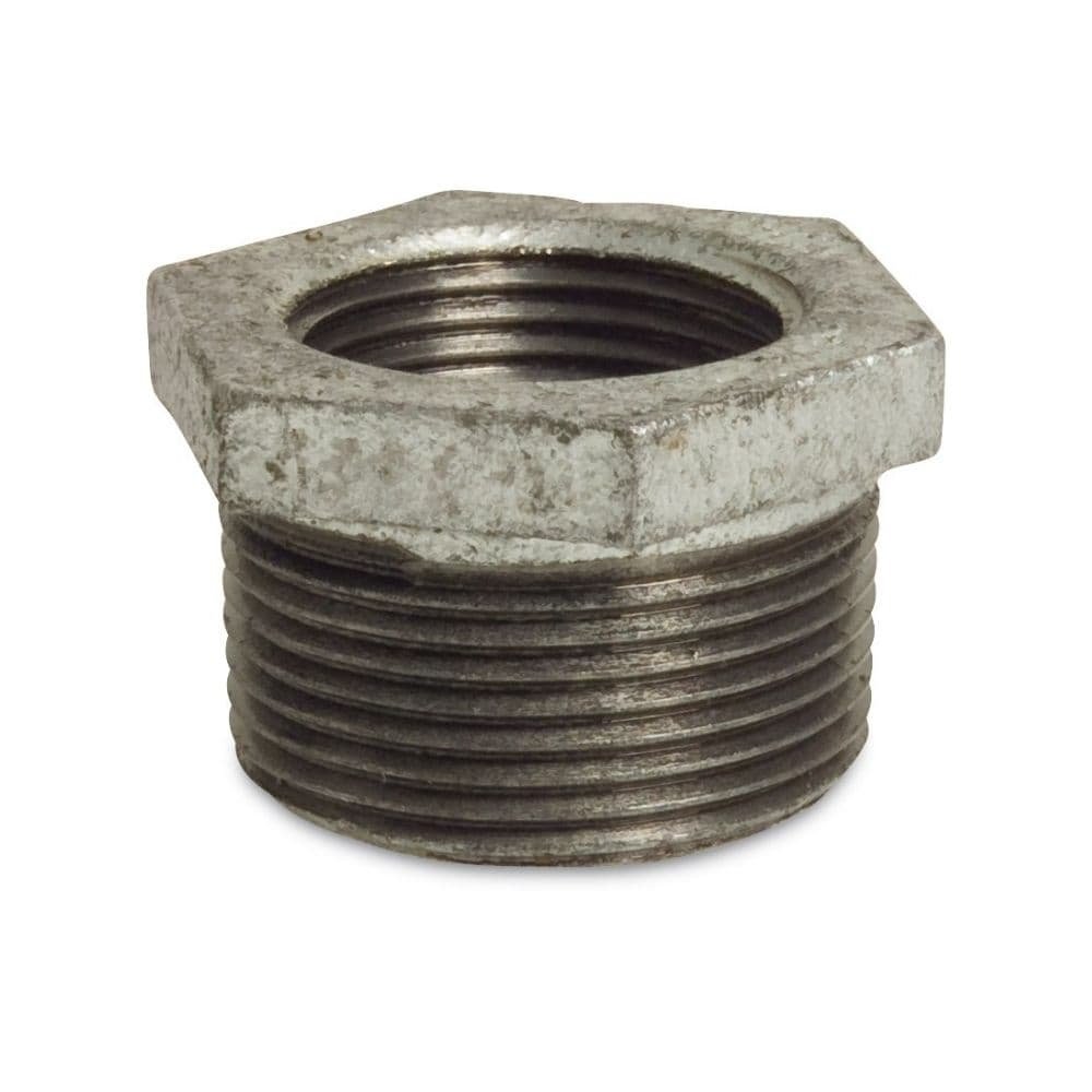 Threaded Fitting Malleable Cast Iron Reducer 2" Male x 1 1/2" Female