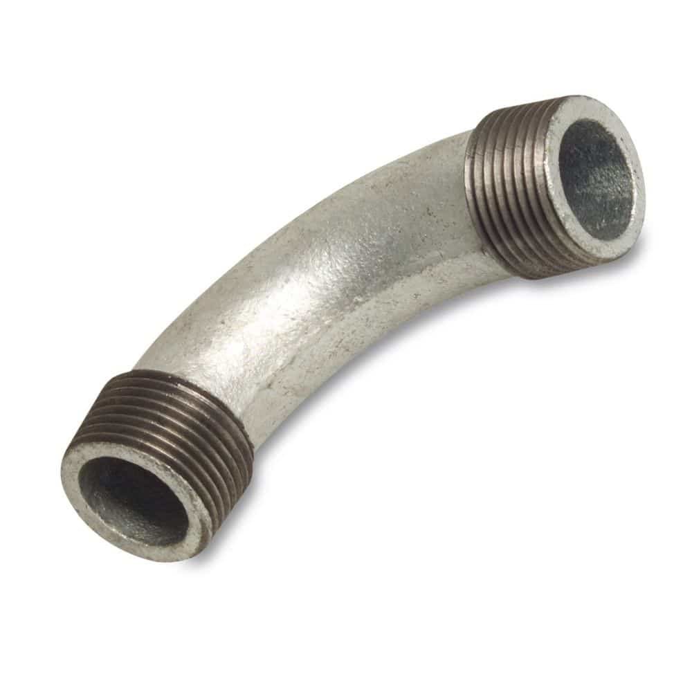 Threaded Fitting Malleable Cast Iron Elbow 90° 3/8" M x 3/8" M