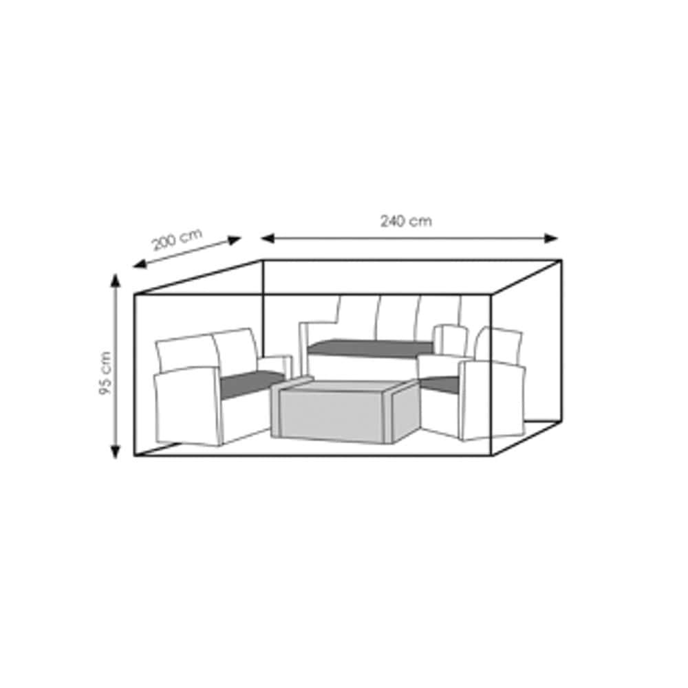 Schutzhülle Deluxe Lounge,ca.100x100x65-36